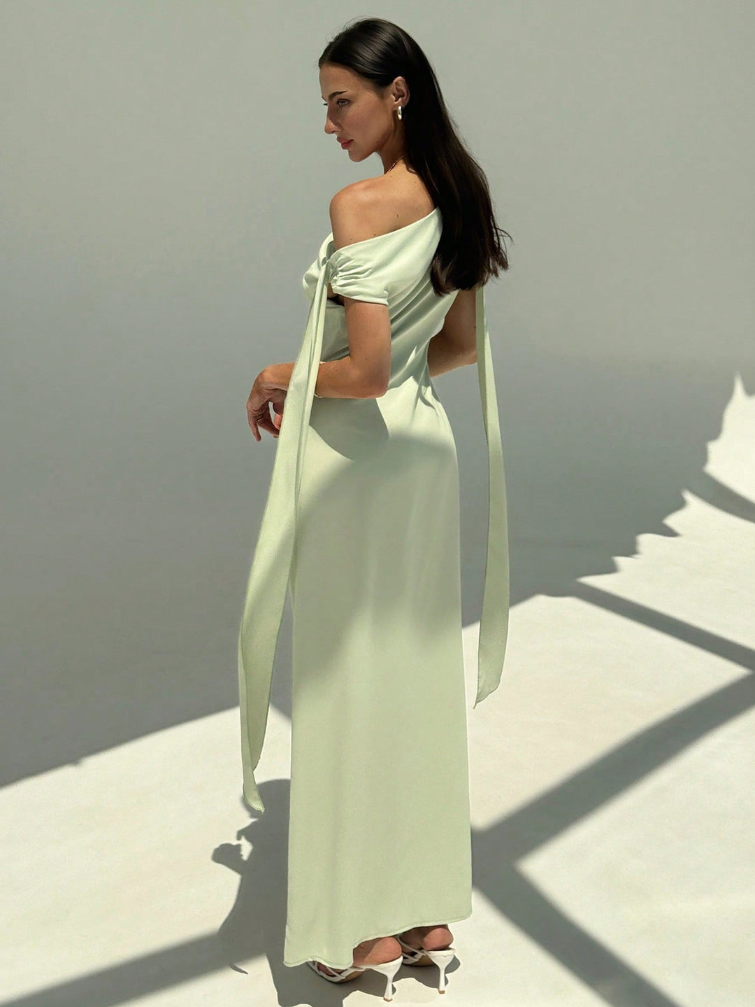 Rochie maxi SHEIN, verde