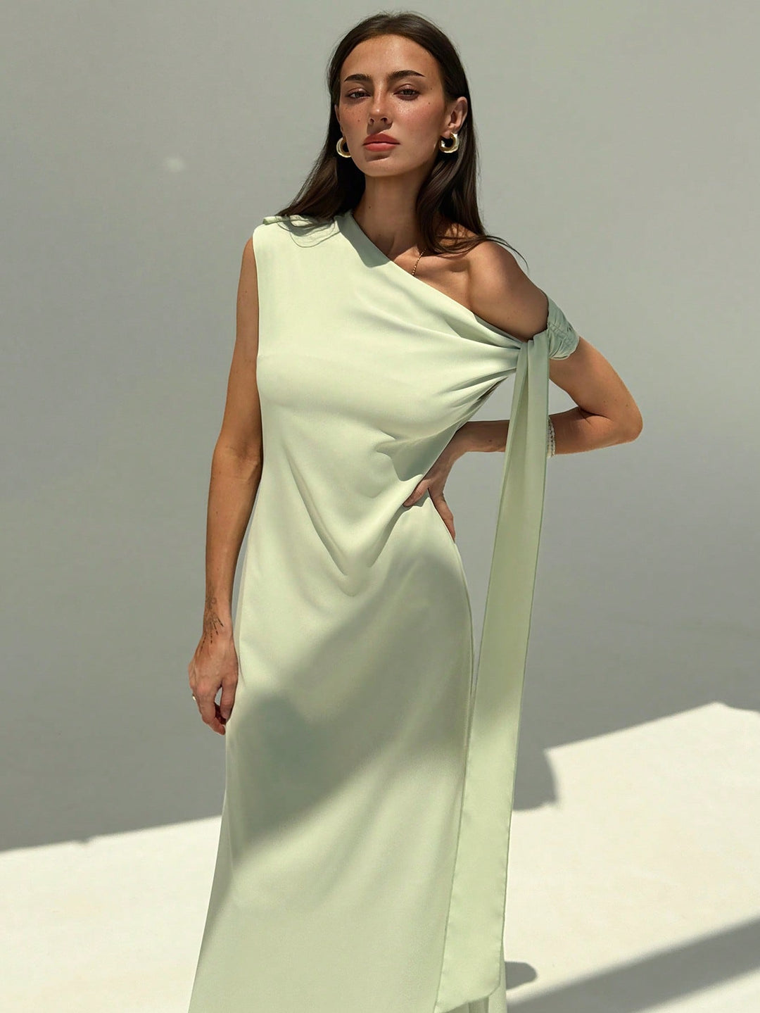 Rochie maxi SHEIN, verde