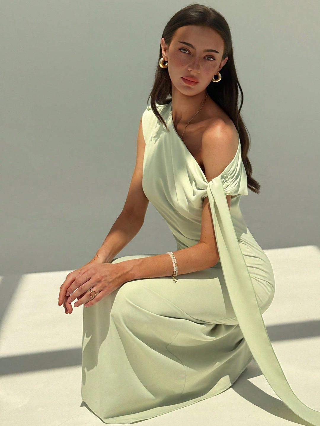 Rochie maxi SHEIN, verde