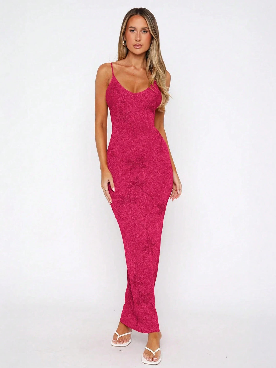 Rochie maxi SHEIN, roz