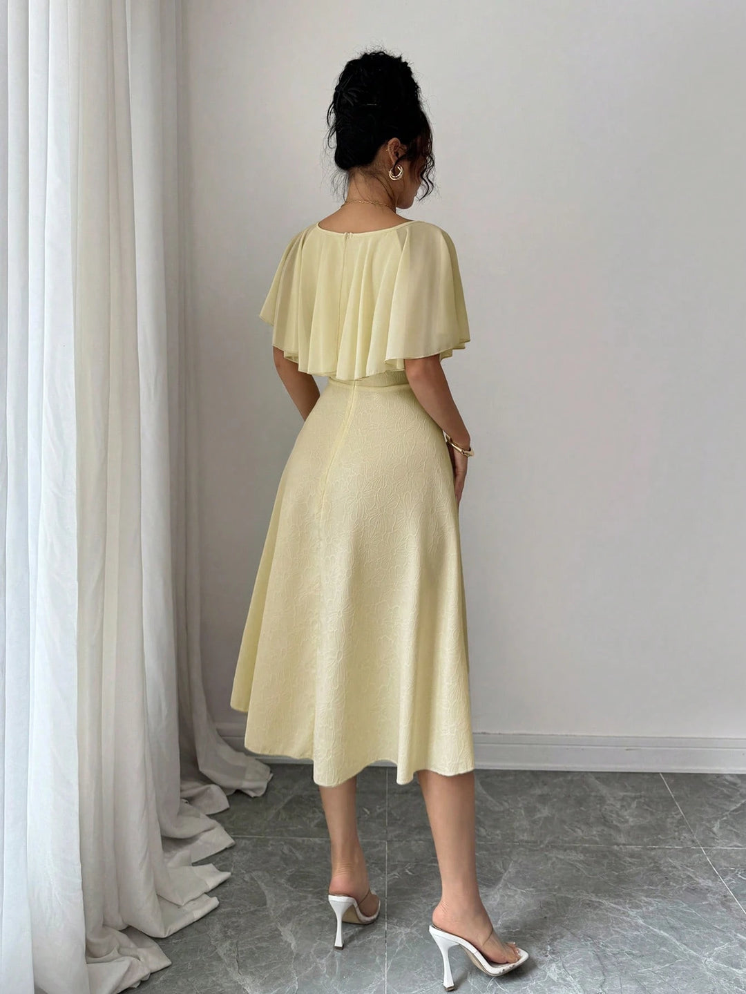 Rochie midi SHEIN, galben