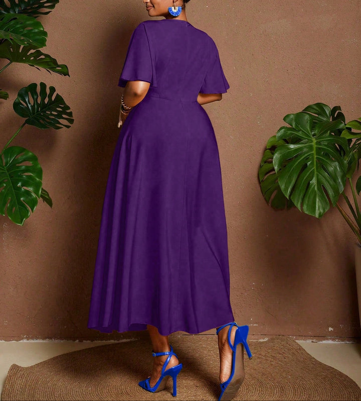 Shein Curve+ maxi ruha, lila