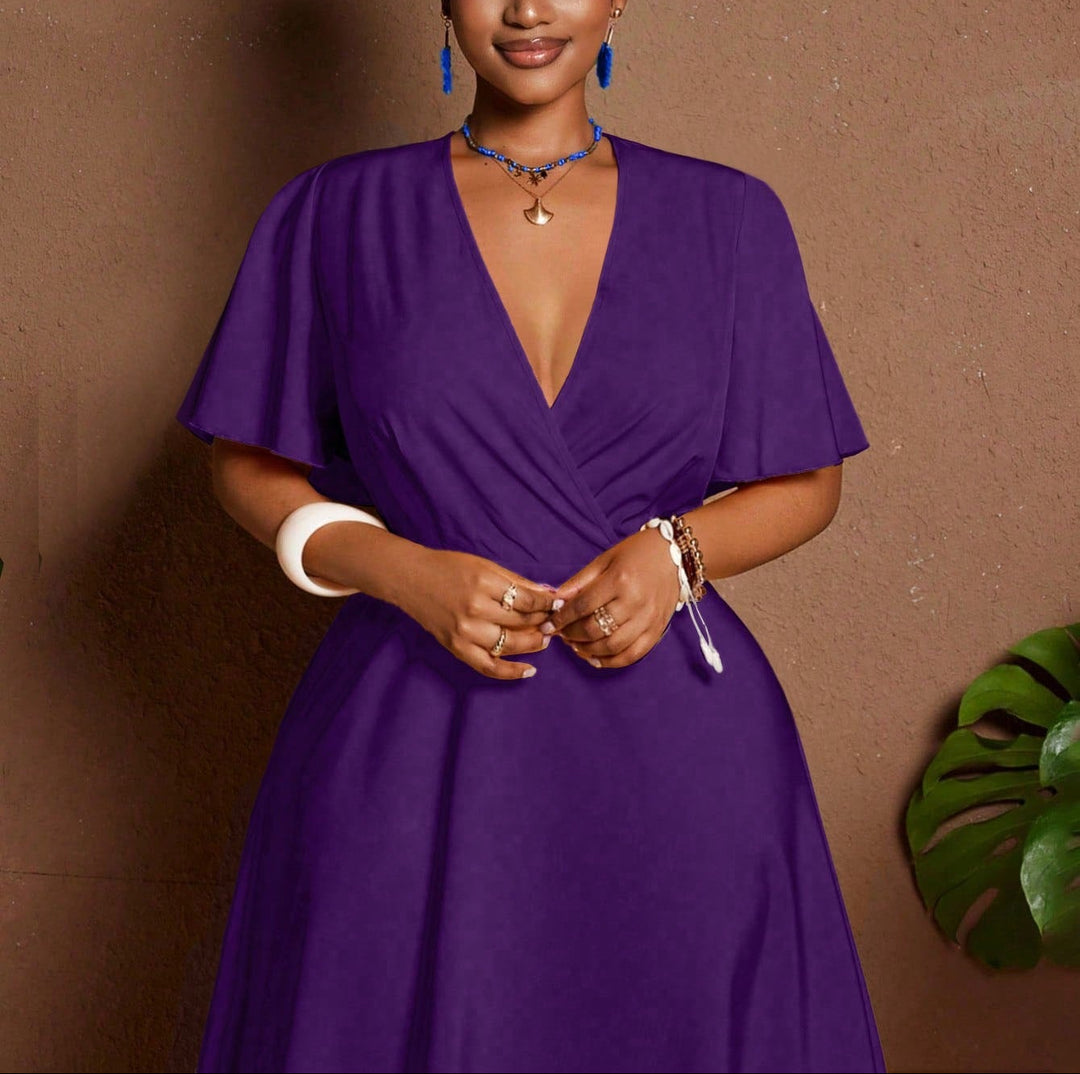 Shein Curve+ maxi ruha, lila