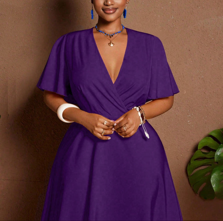 Shein Curve+ maxi ruha, lila
