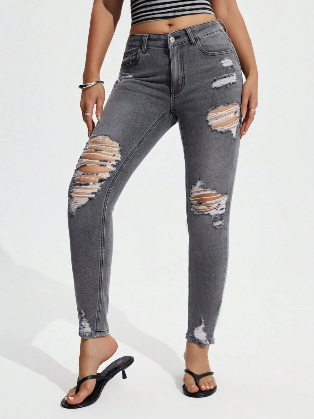 Jeans SHEIN, gri