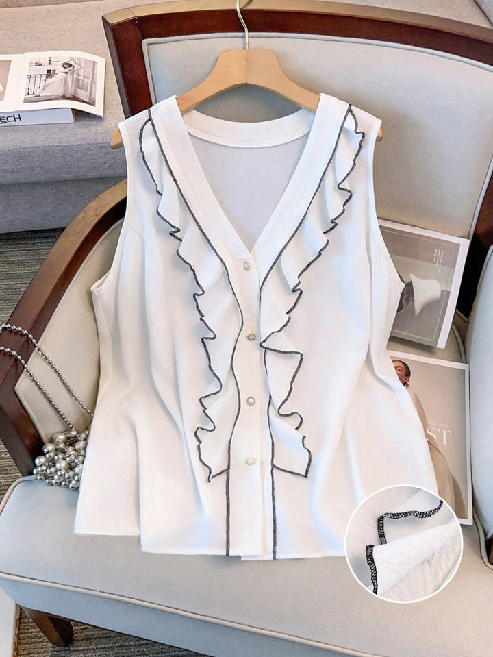 Top SHEIN, alb