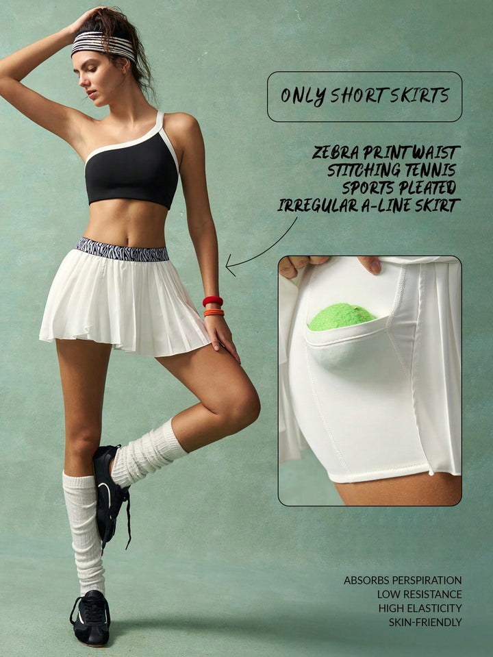 Fustă pantalon SHEIN, alb