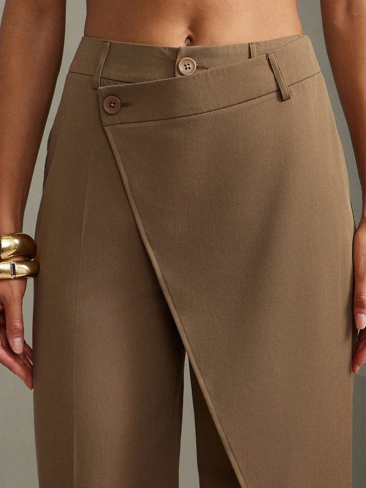 Pantaloni SHEIN, maro