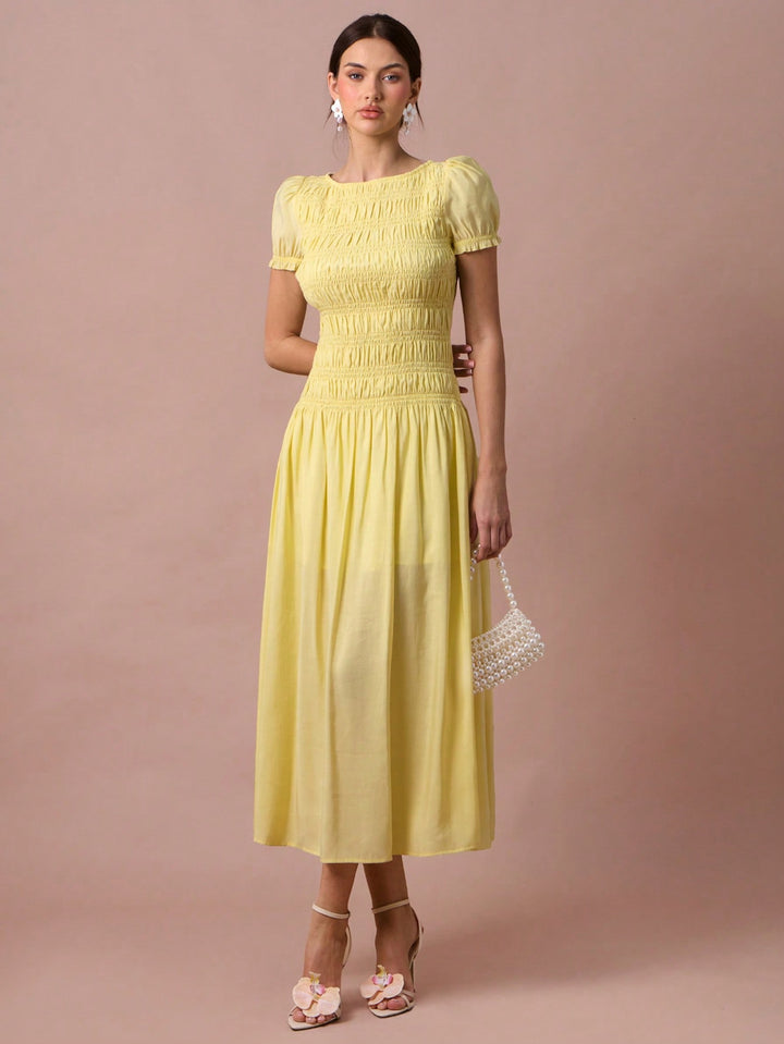Rochie maxi SHEIN, galben