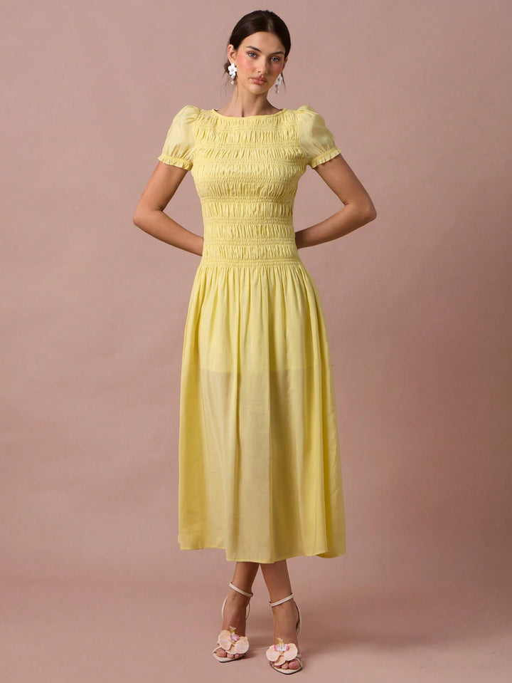 Rochie maxi SHEIN, galben
