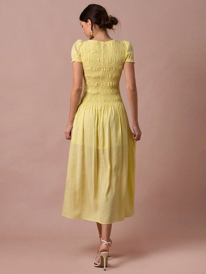 Rochie maxi SHEIN, galben