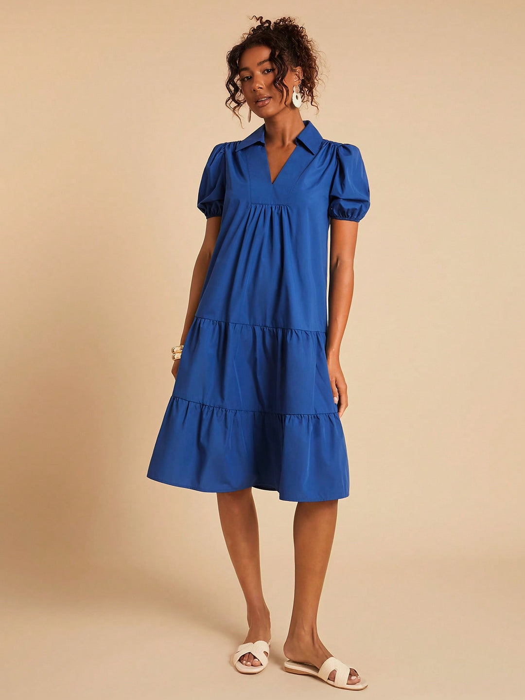 Rochie midi SHEIN, albastru