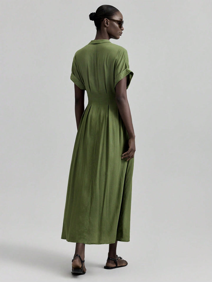 Rochie maxi SHEIN, verde