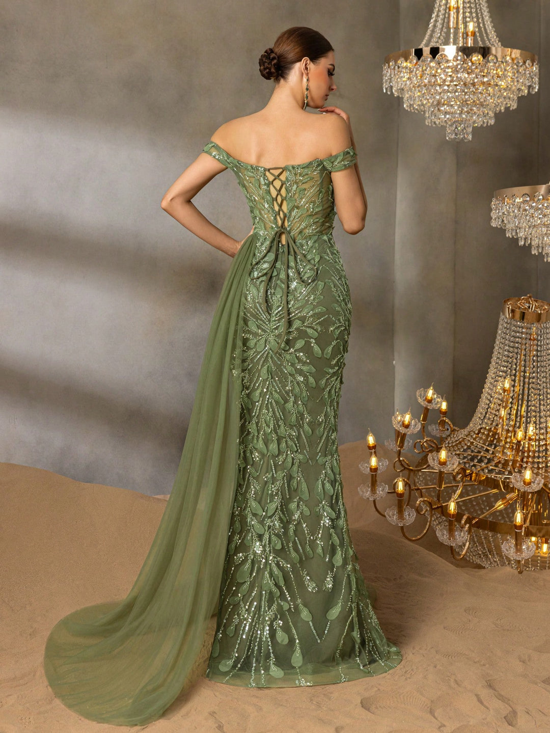 Rochie SHEIN, kaki