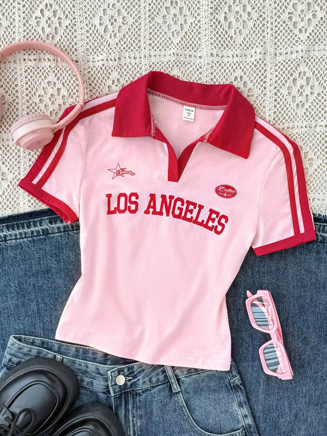Tricou SHEIN, roz