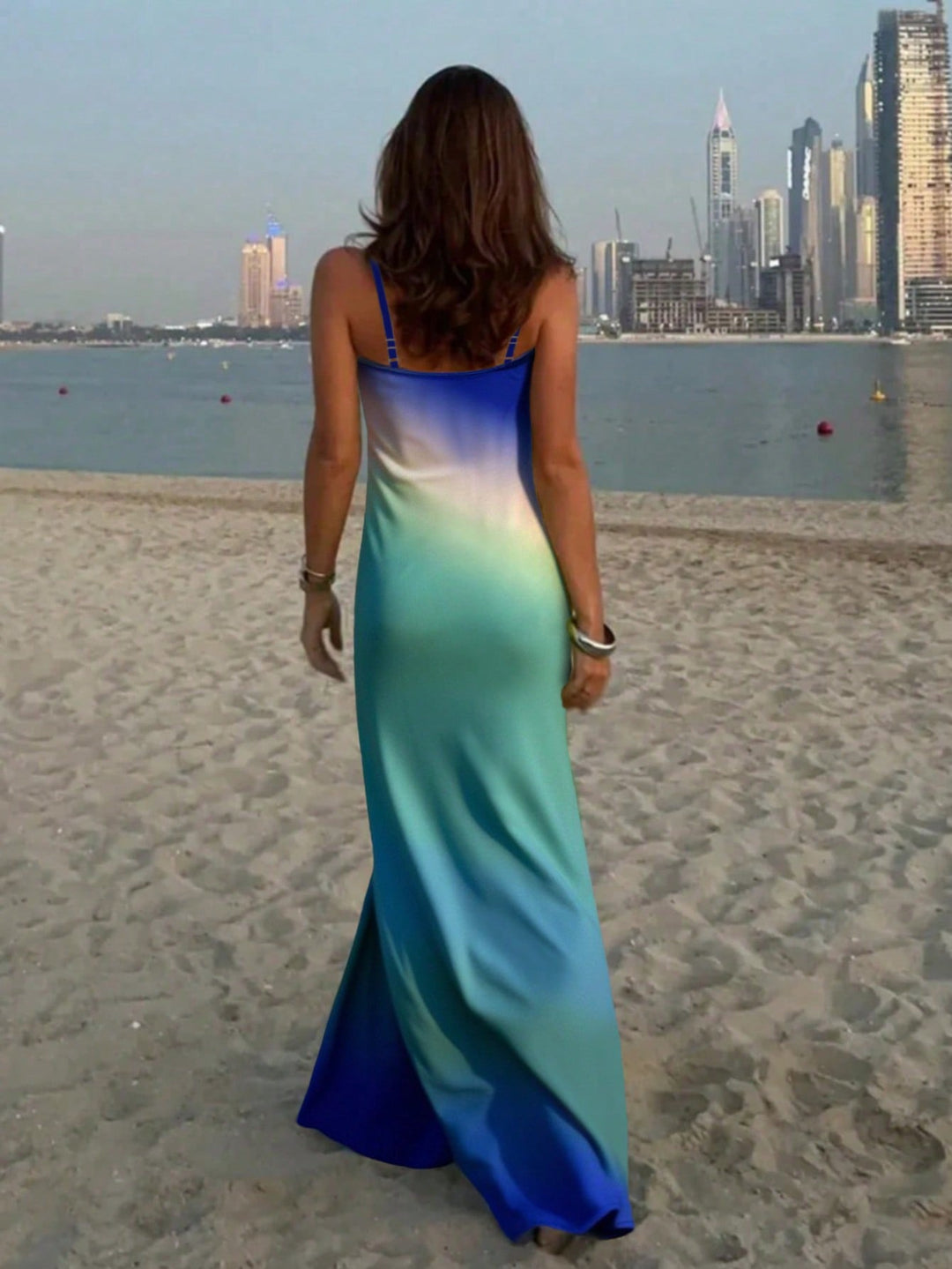 Rochie maxi SHEIN, mix culori