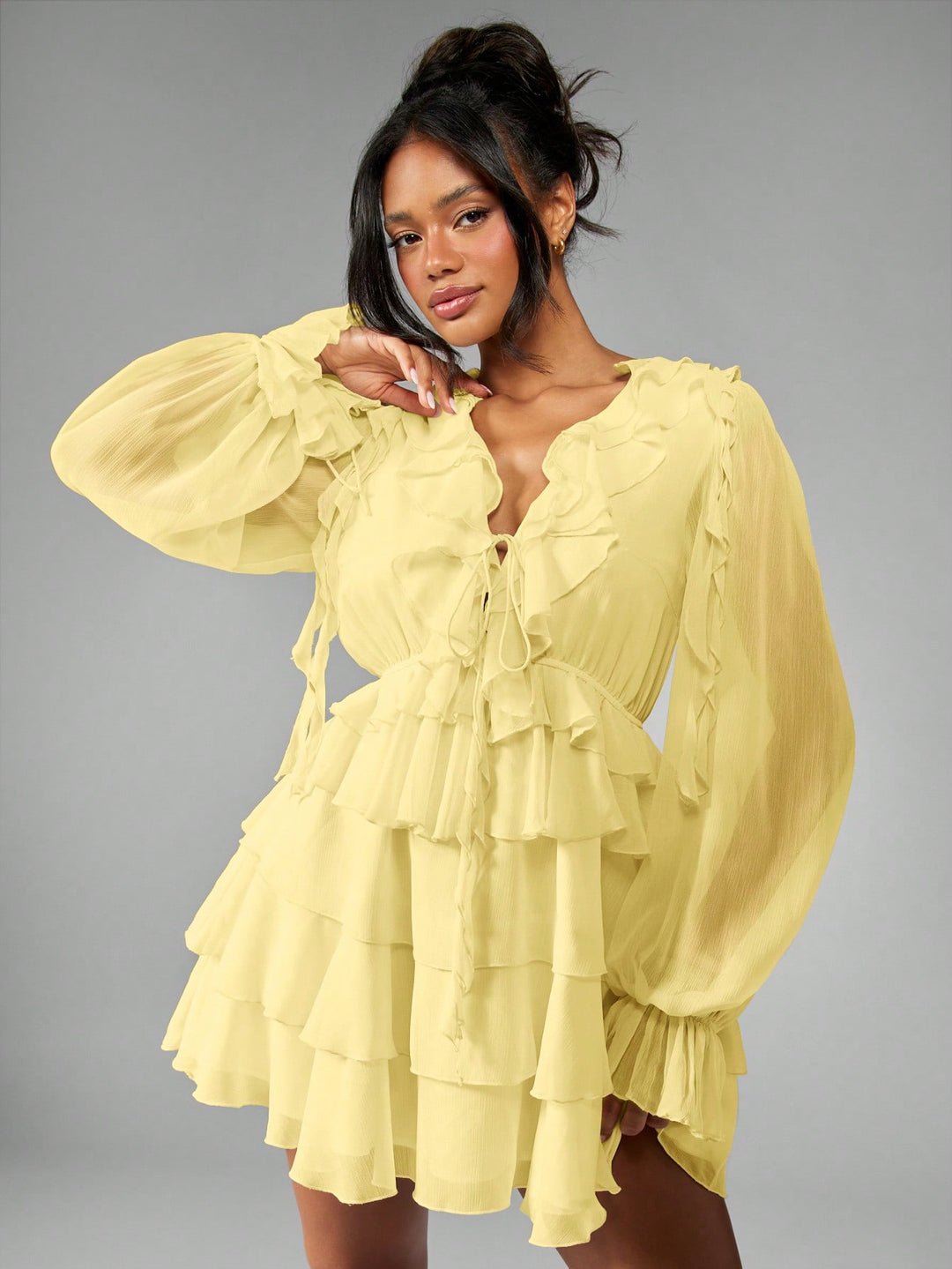 Rochie mini SHEIN, galben