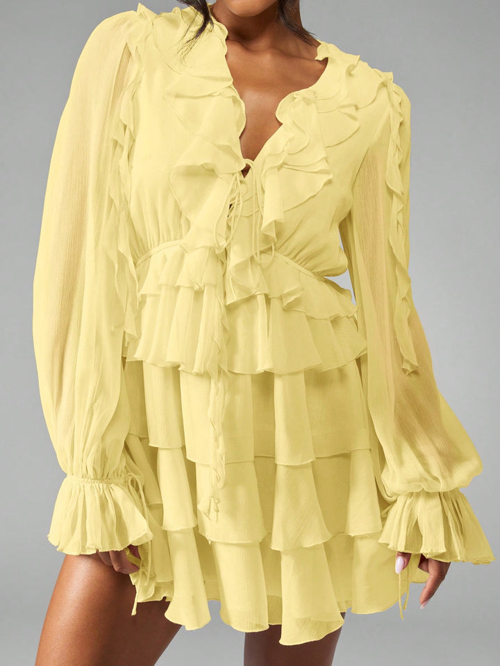 Rochie mini SHEIN, galben