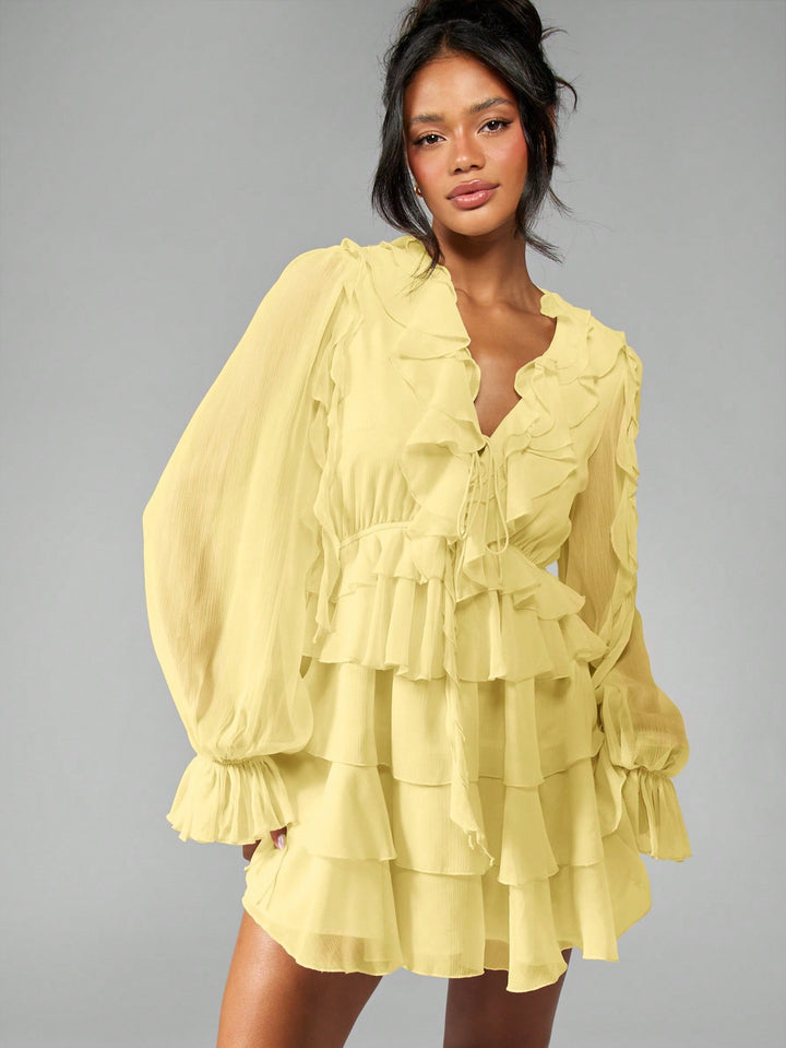 Rochie mini SHEIN, galben