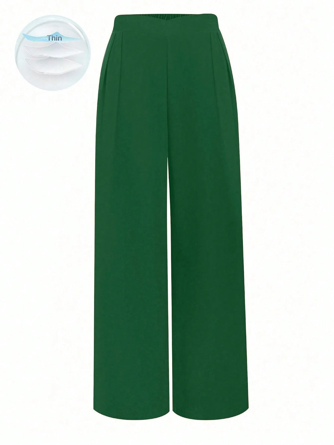 Shein Curve+ nadrág, zöld