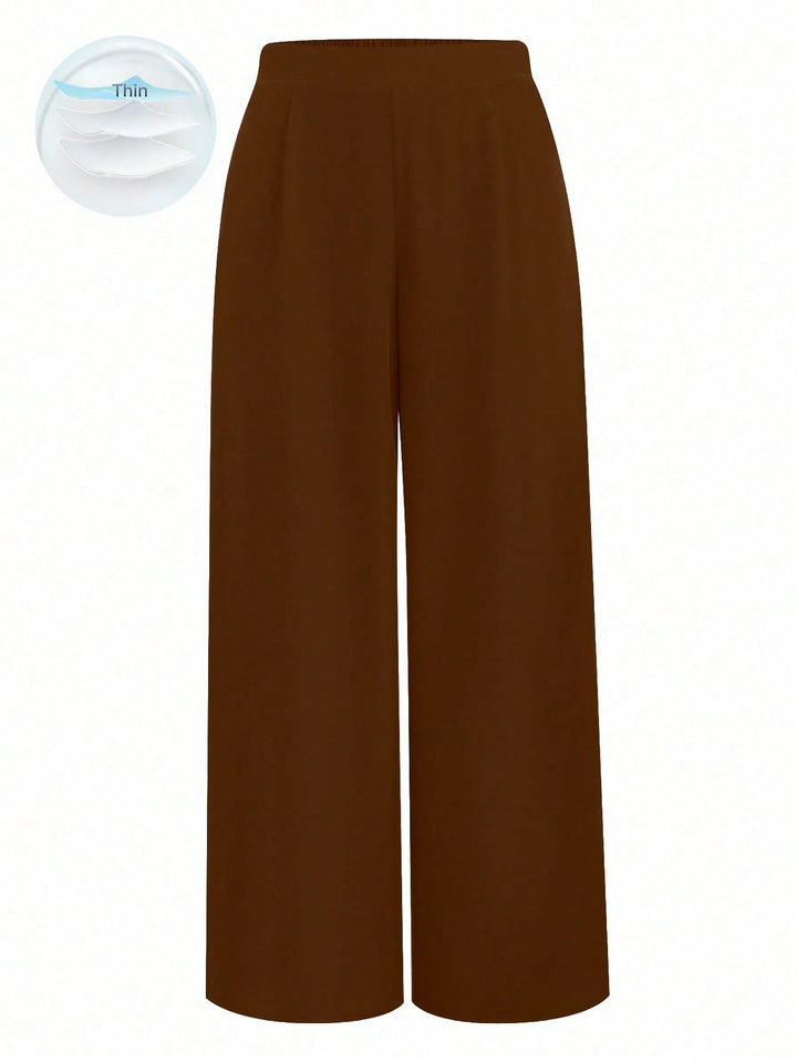 Pantaloni SHEIN, maro