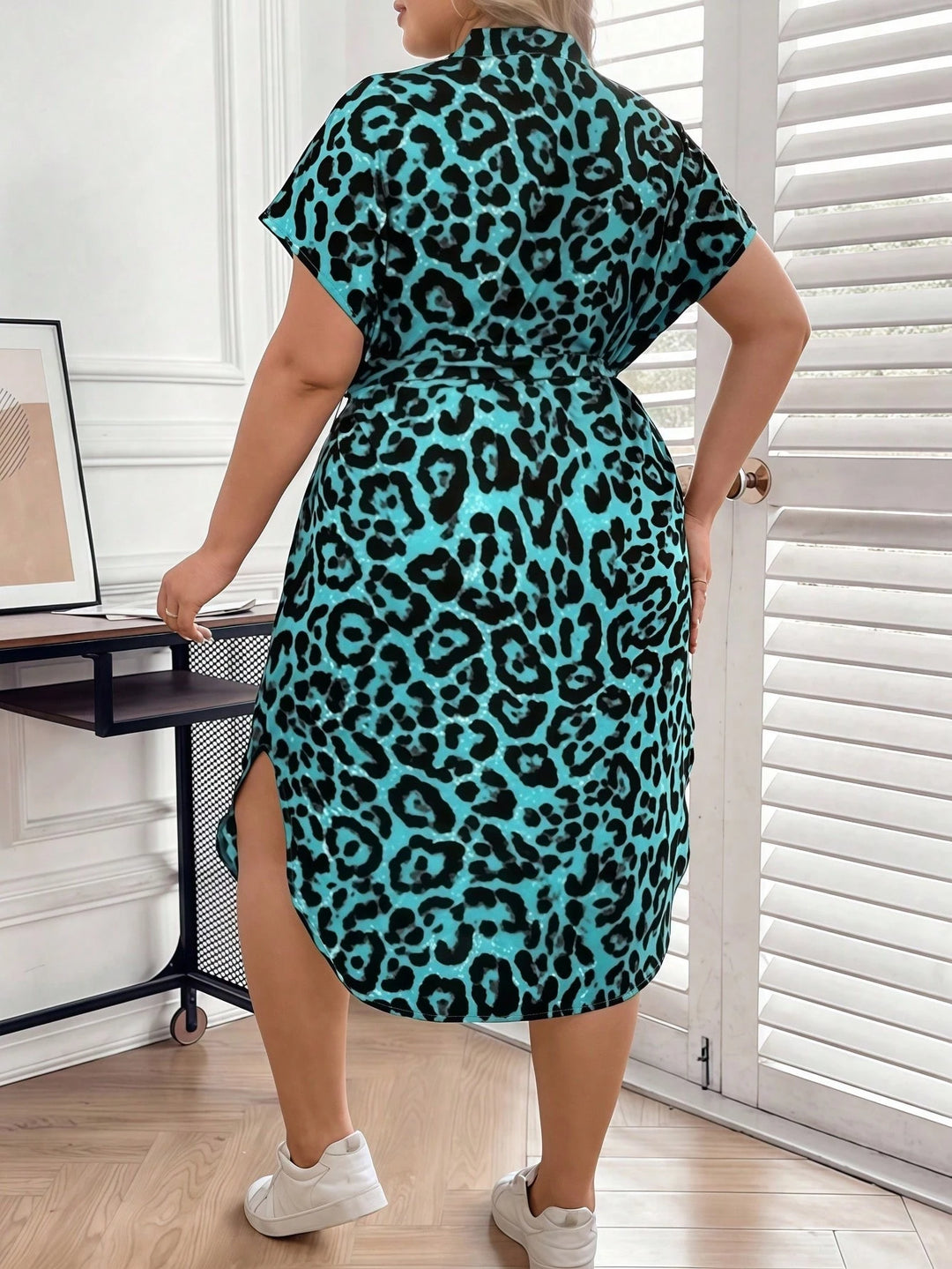 Rochie midi Shein, mix culori