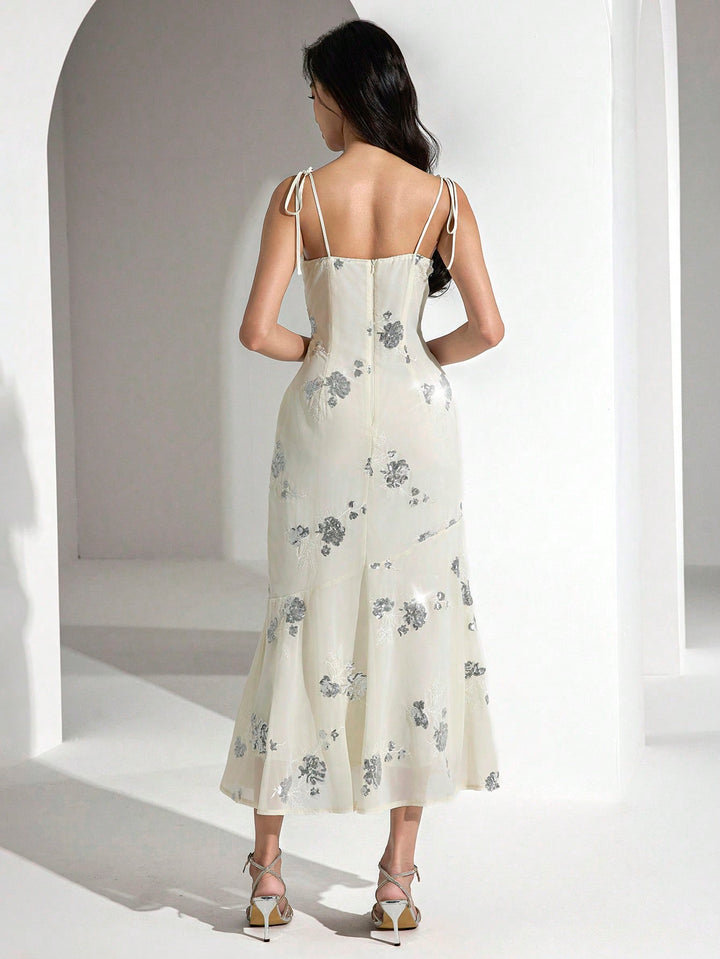 Rochie maxi SHEIN, bej