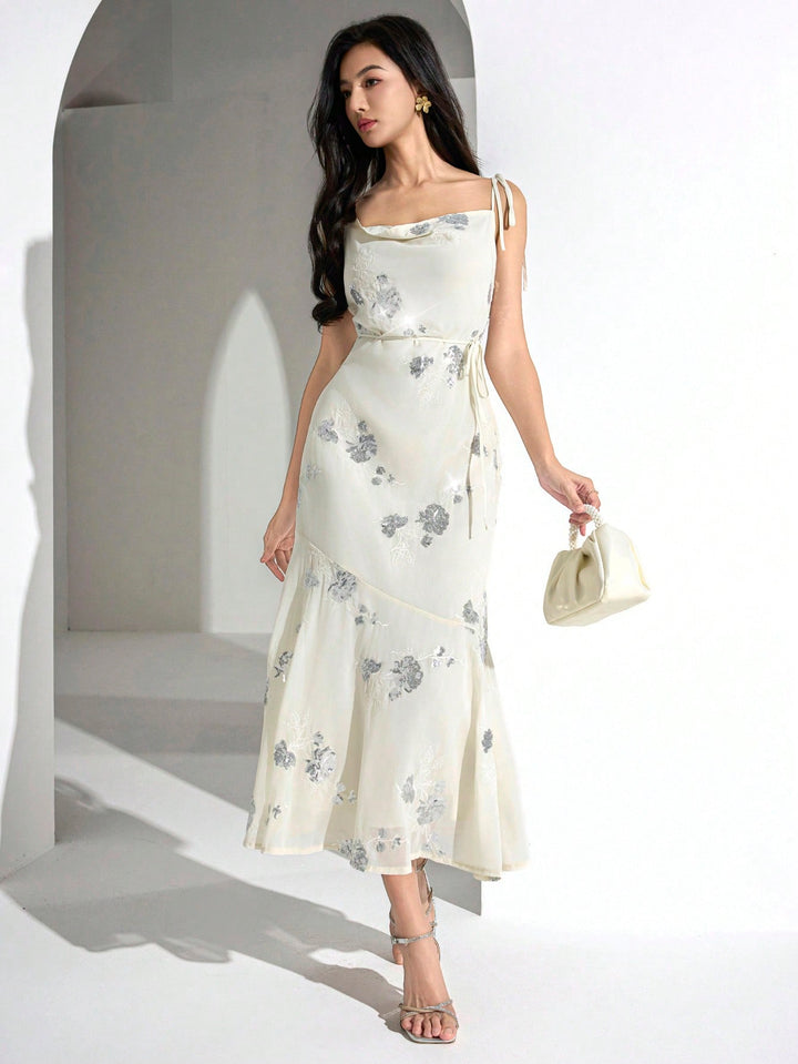 Rochie maxi SHEIN, bej