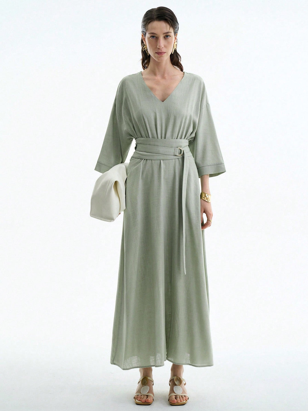Rochie midi SHEIN, verde