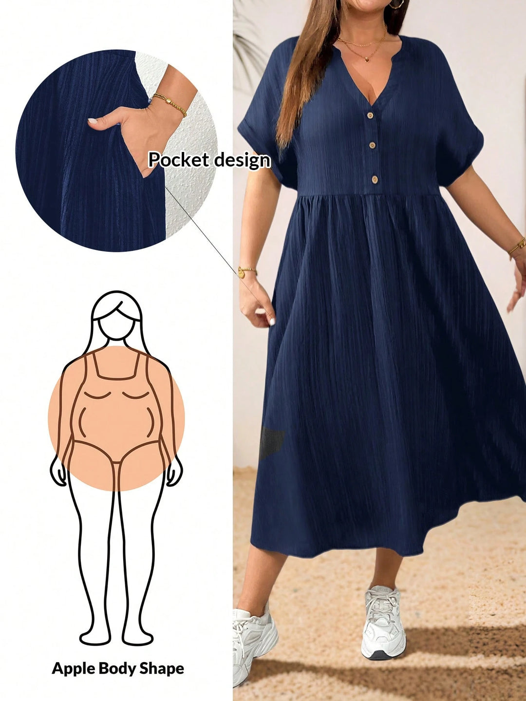 Rochie maxi SHEIN, bleumarin