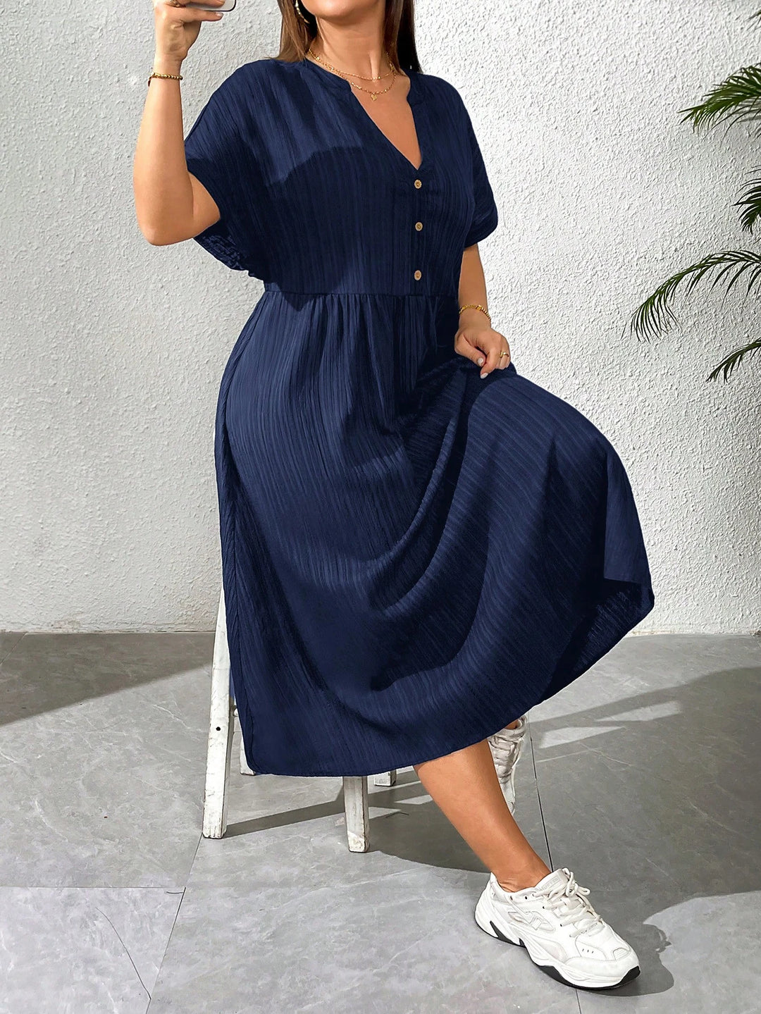 Rochie maxi SHEIN, bleumarin