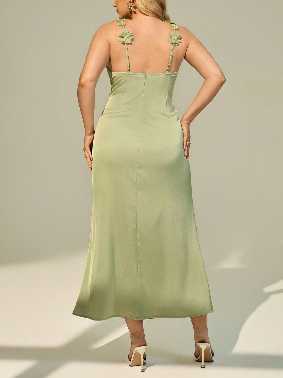 Rochie midi SHEIN, verde