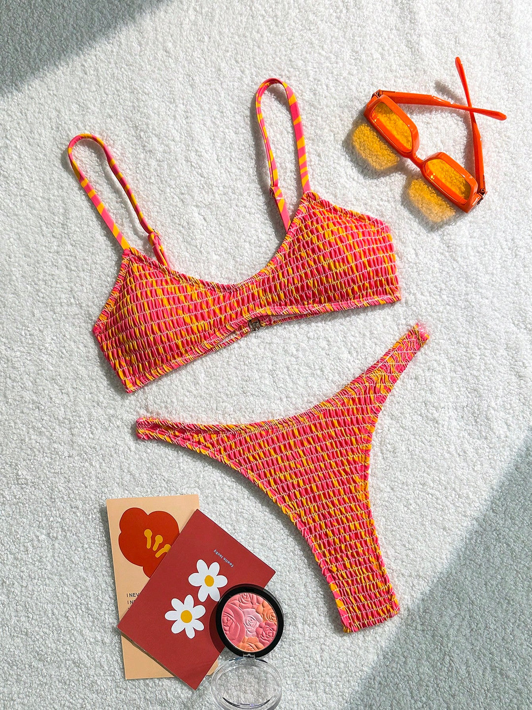 Costum de baie SHEIN, mix culori