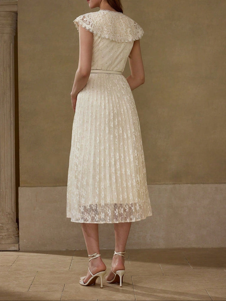 Rochie midi SHEIN, crem