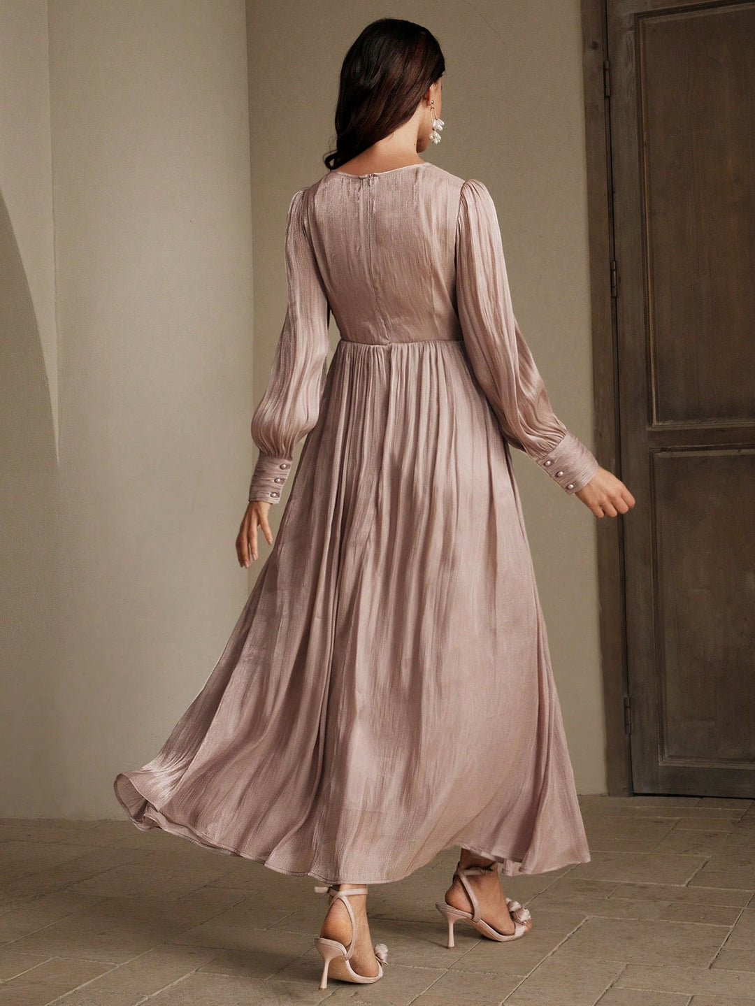 Rochie maxi SHEIN, vișiniu