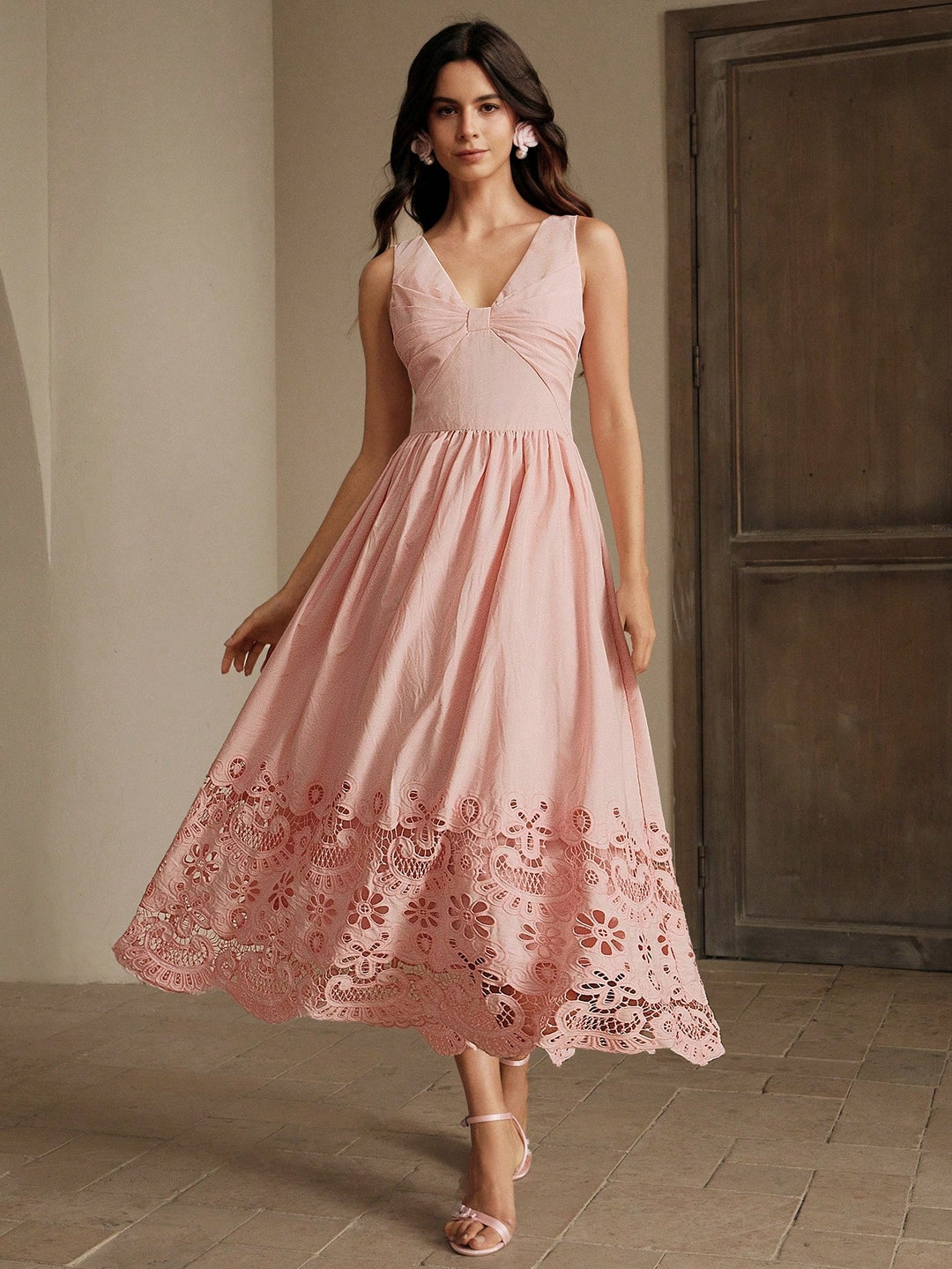 Rochie maxi SHEIN, roz