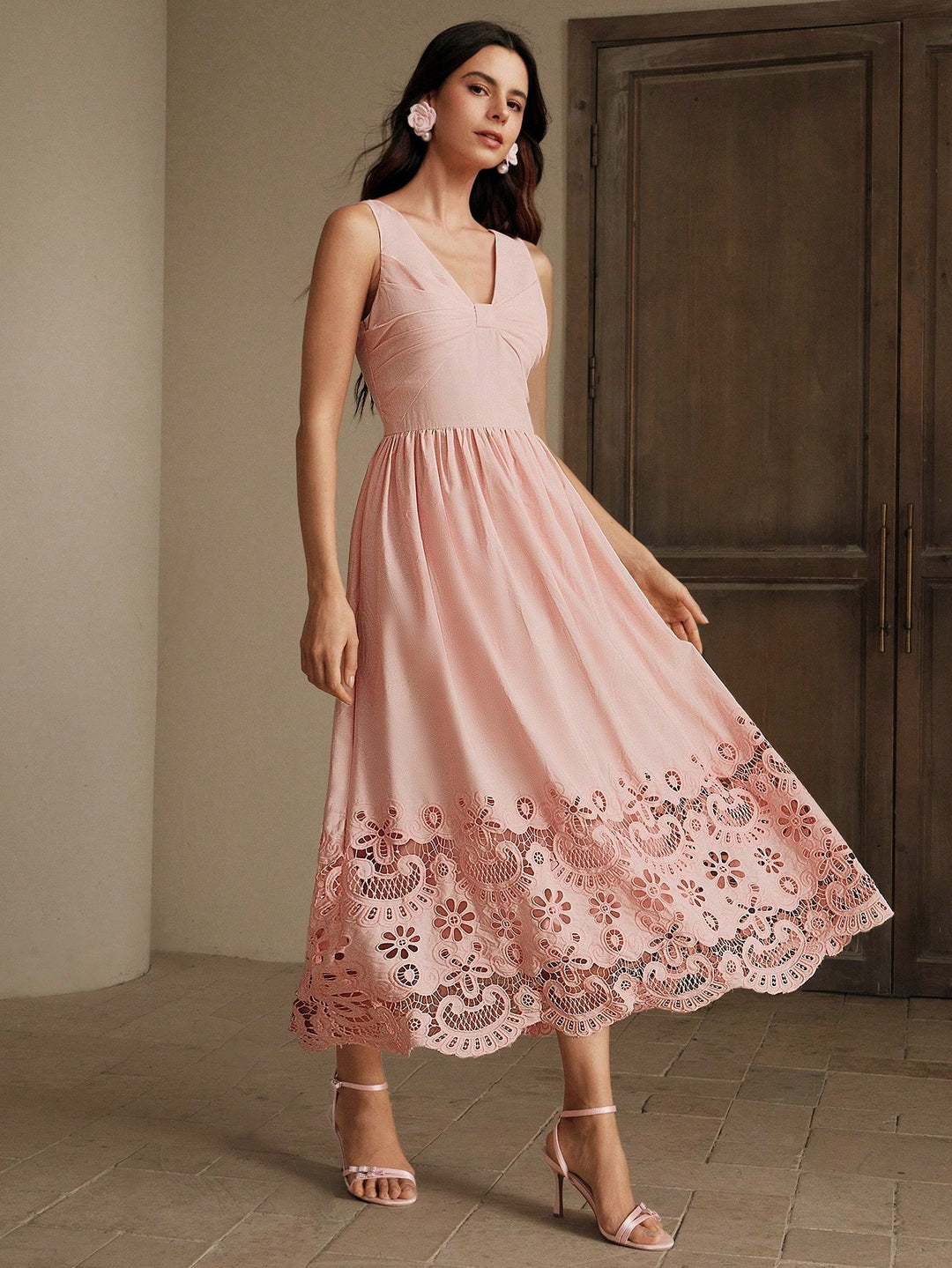 Rochie maxi SHEIN, roz