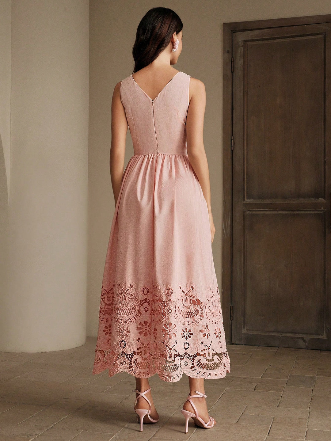 Rochie maxi SHEIN, roz