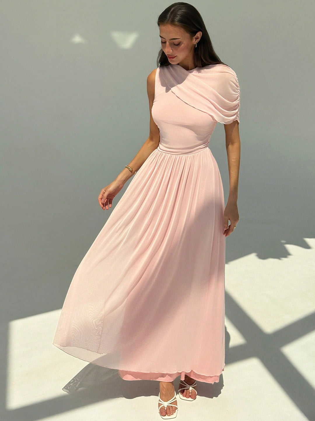 Rochie maxi SHEIN, roz