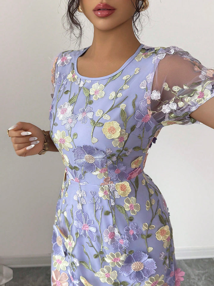 Rochie midi SHEIN, mix culori