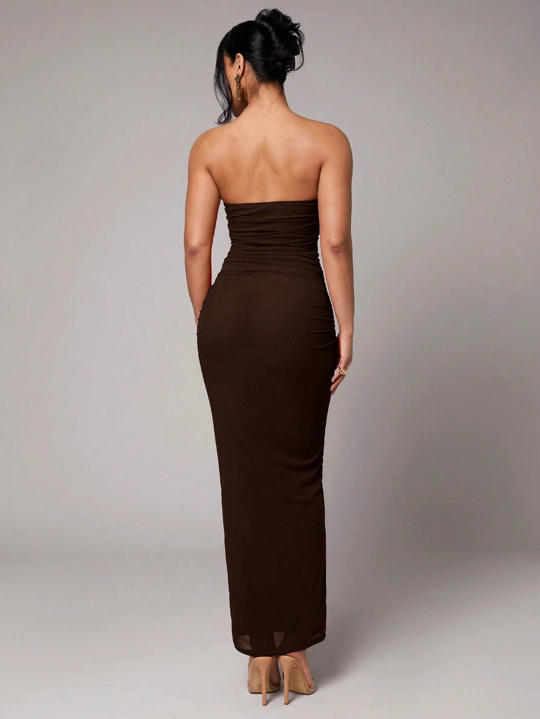 Rochie maxi SHEIN, maro