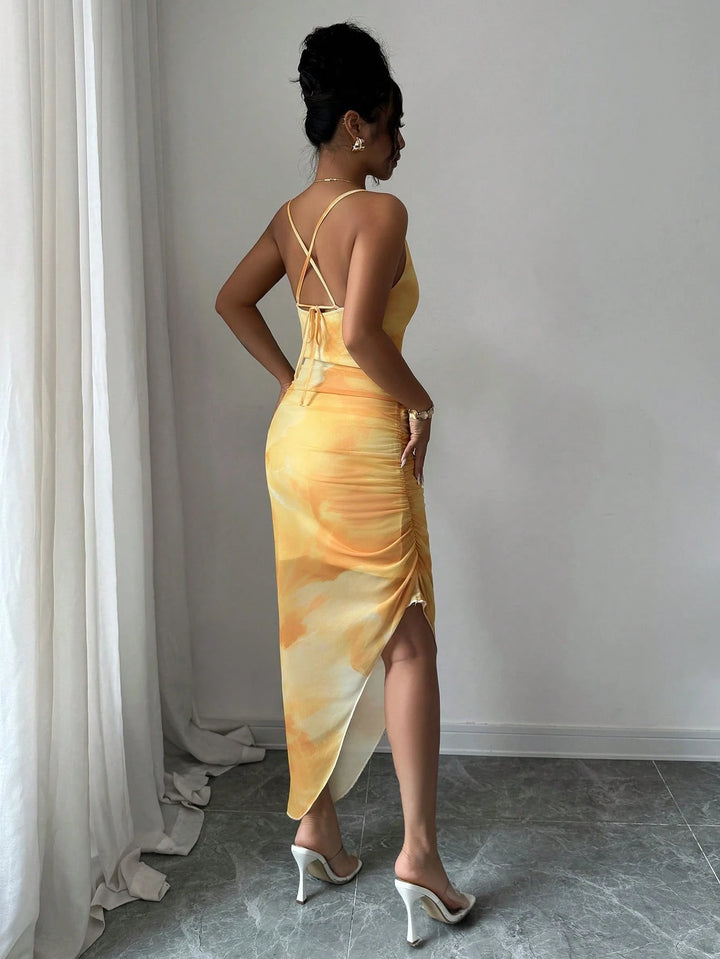 Rochie midi SHEIN, galben