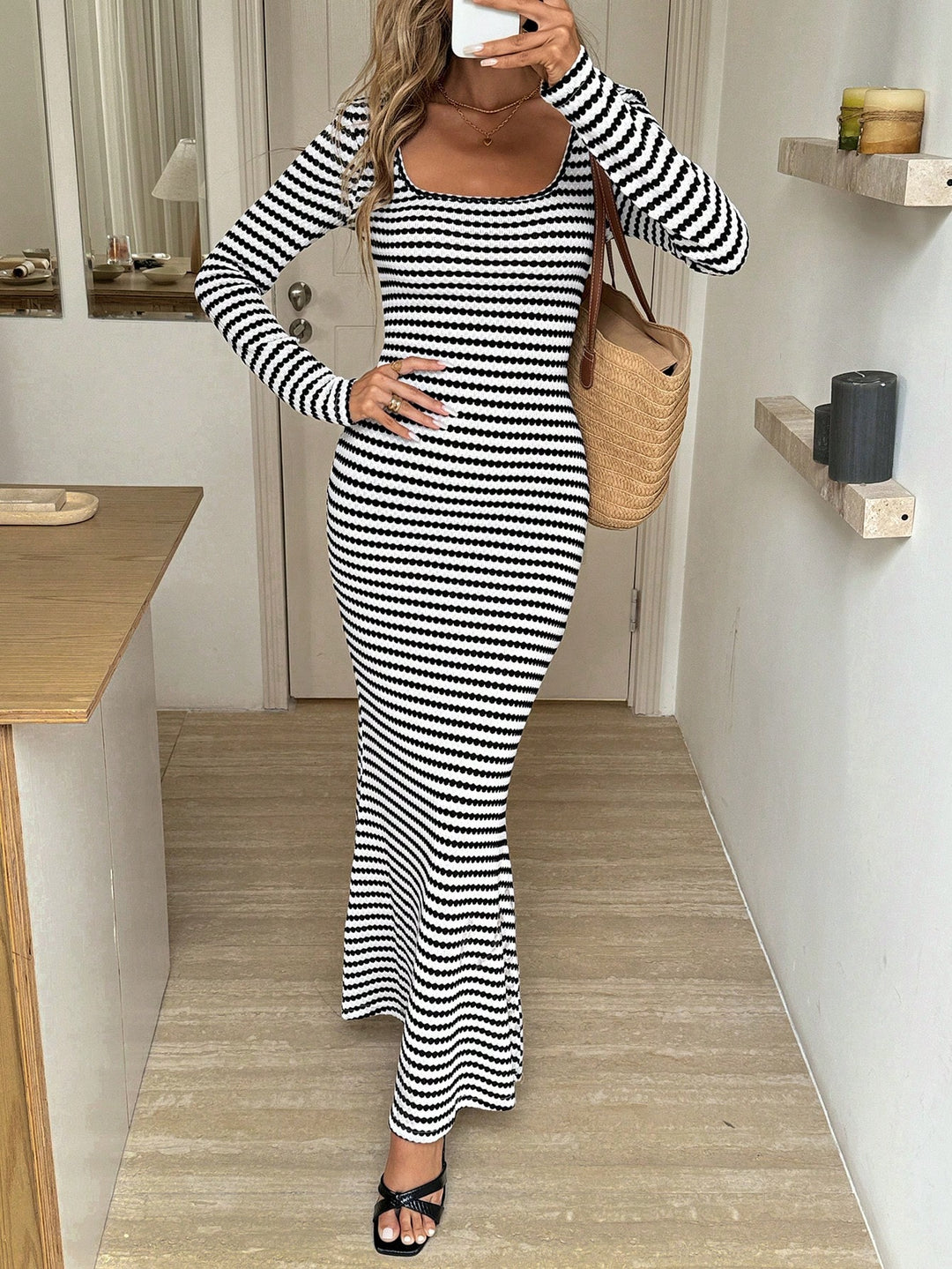 Rochie maxi SHEIN, negru