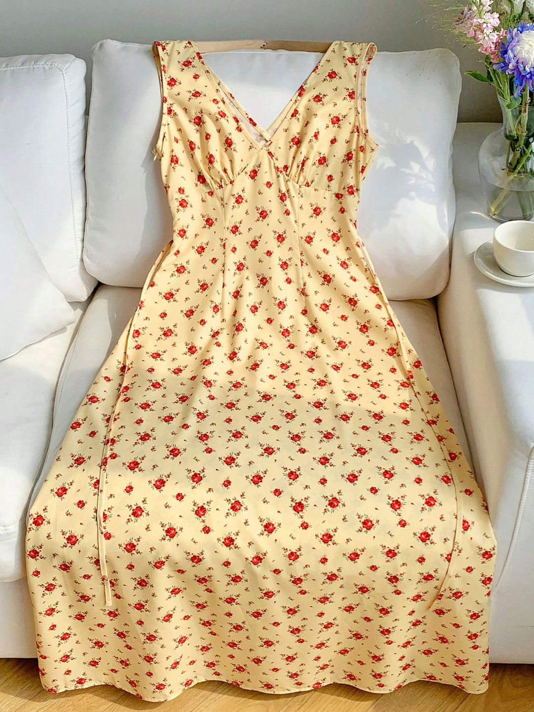 Rochie midi SHEIN, galben
