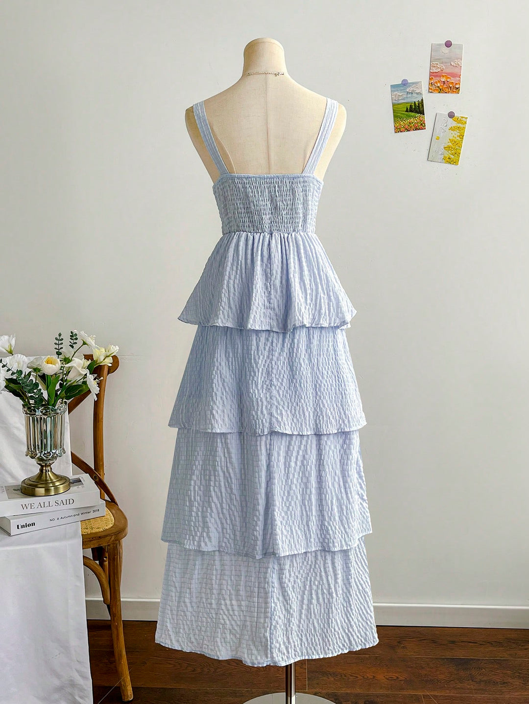 Rochie maxi SHEIN, albastru