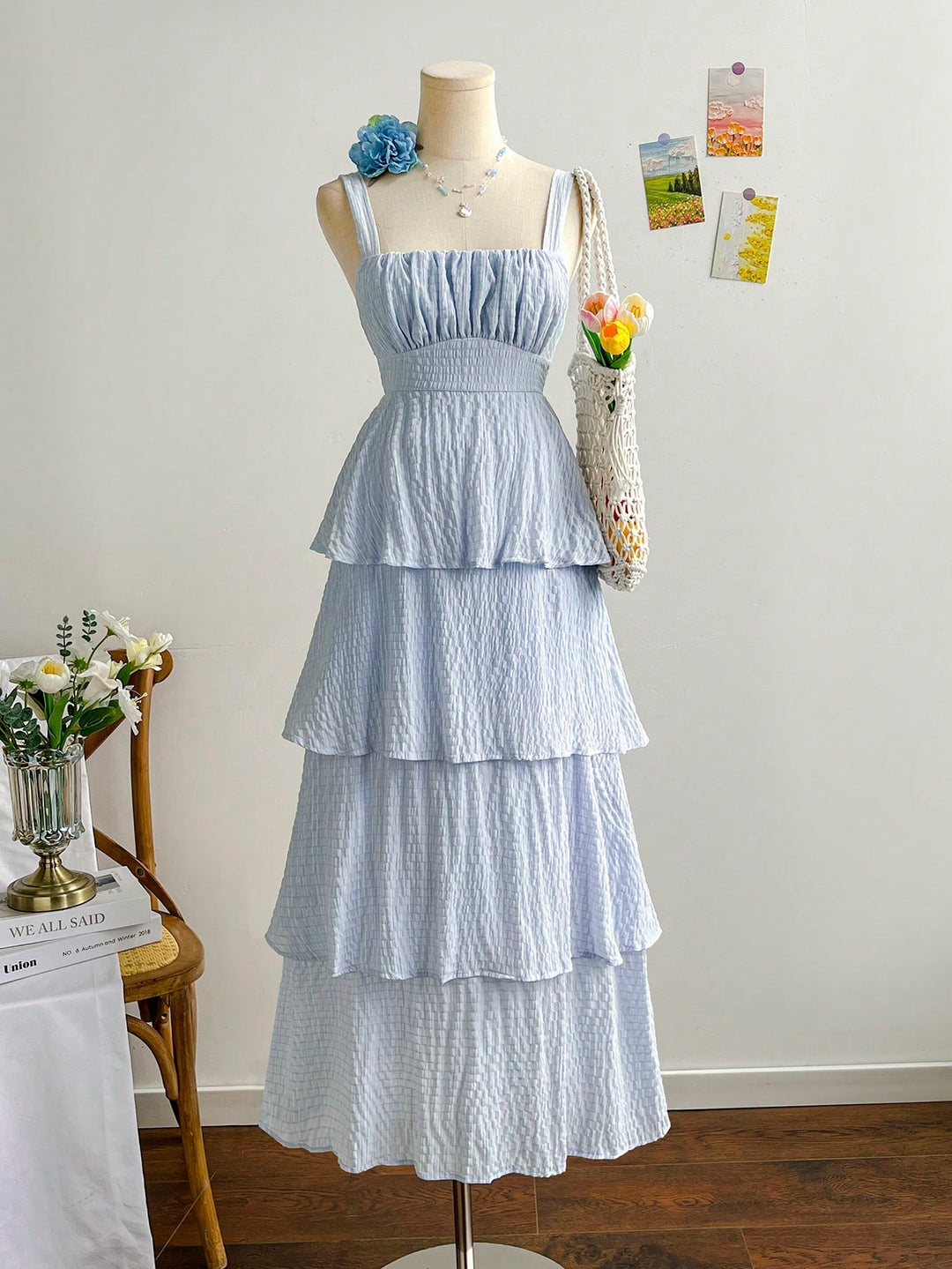 Rochie maxi SHEIN, albastru