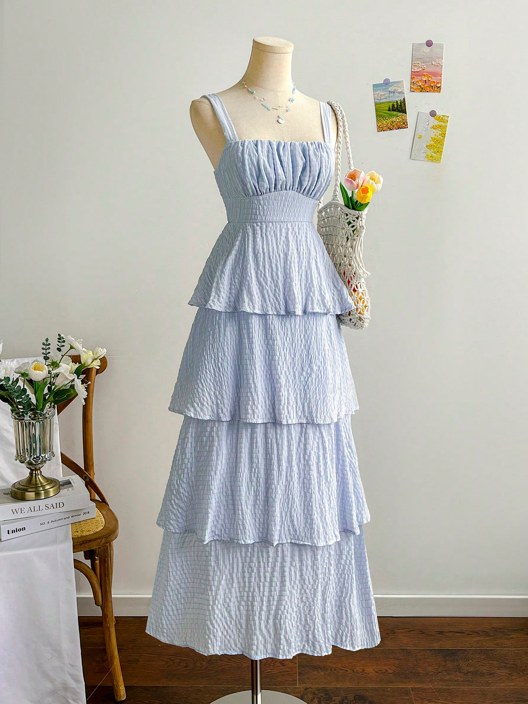 Rochie maxi SHEIN, albastru