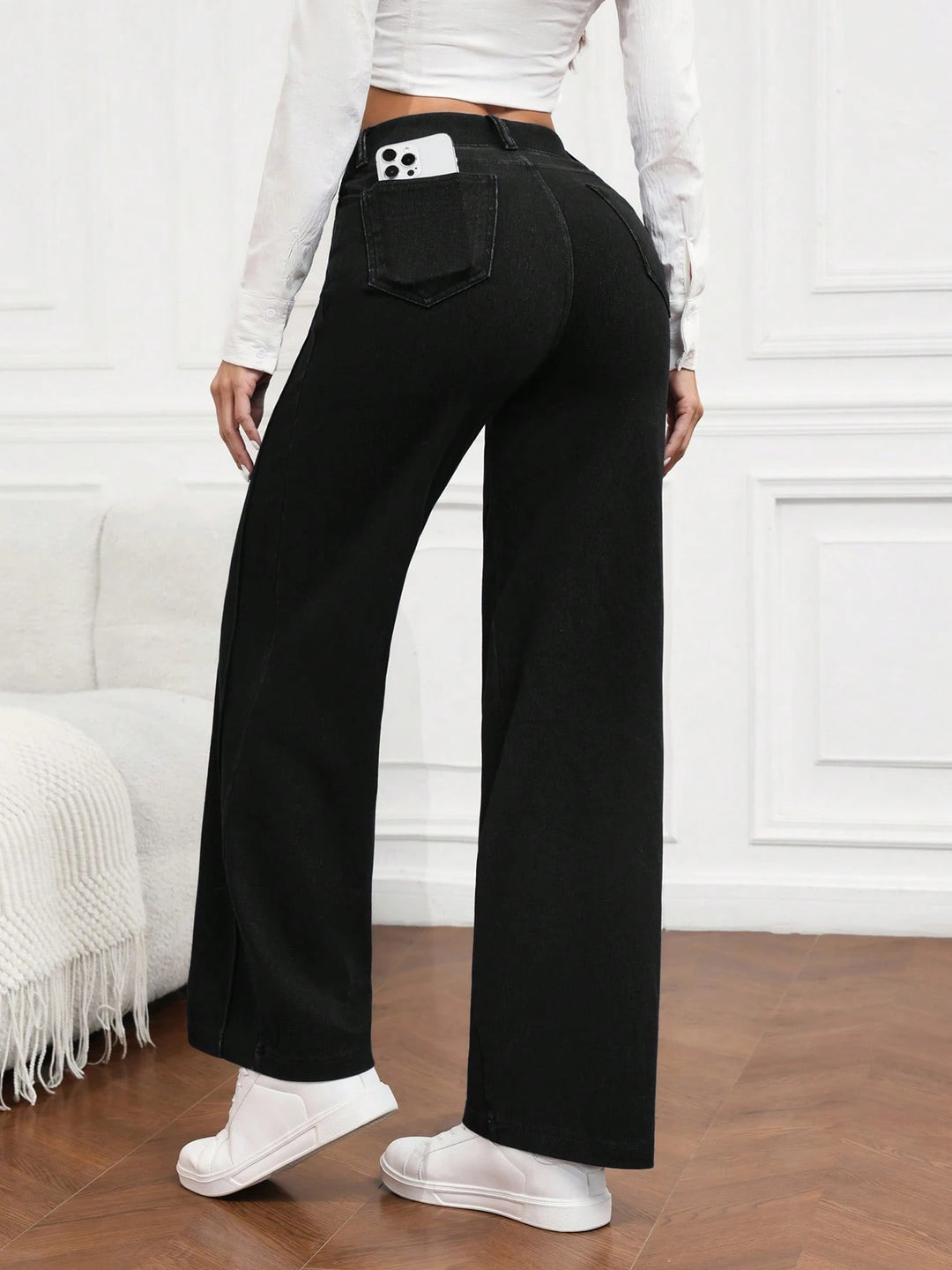 Pantaloni SHEIN, negru