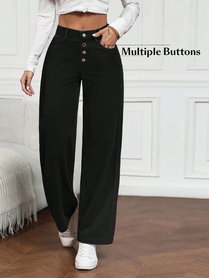 Pantaloni SHEIN, negru