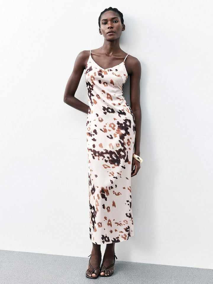Rochie maxi SHEIN, bej